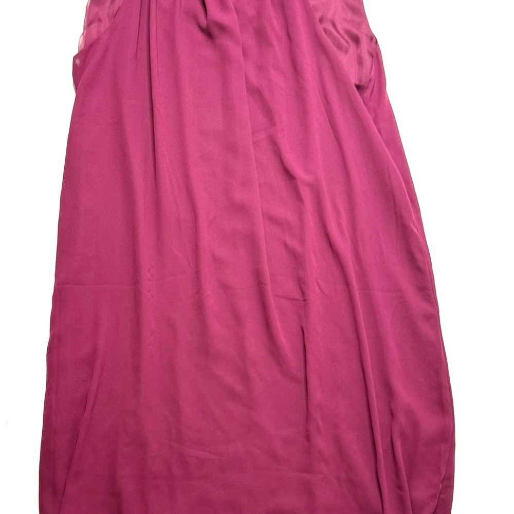 Fair Child Burgundy Halter Maxi Dress with Bejeweled Collar Size XL NWT